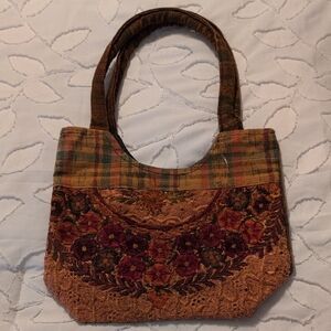 Elegant Brown and Tan Women's Bag